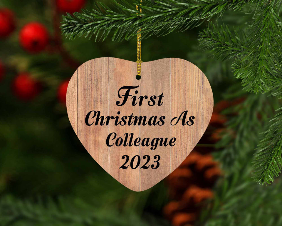 First Christmas As Colleague 2023 - Heart Ornament C