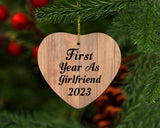 First Year As Girlfriend 2023 - Heart Ornament C