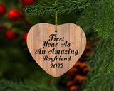 First Year As An Amazing Boyfriend 2022 - Heart Ornament C