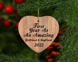 First Year As An Amazing Girlfriend & Boyfriend 2022 - Heart Ornament C