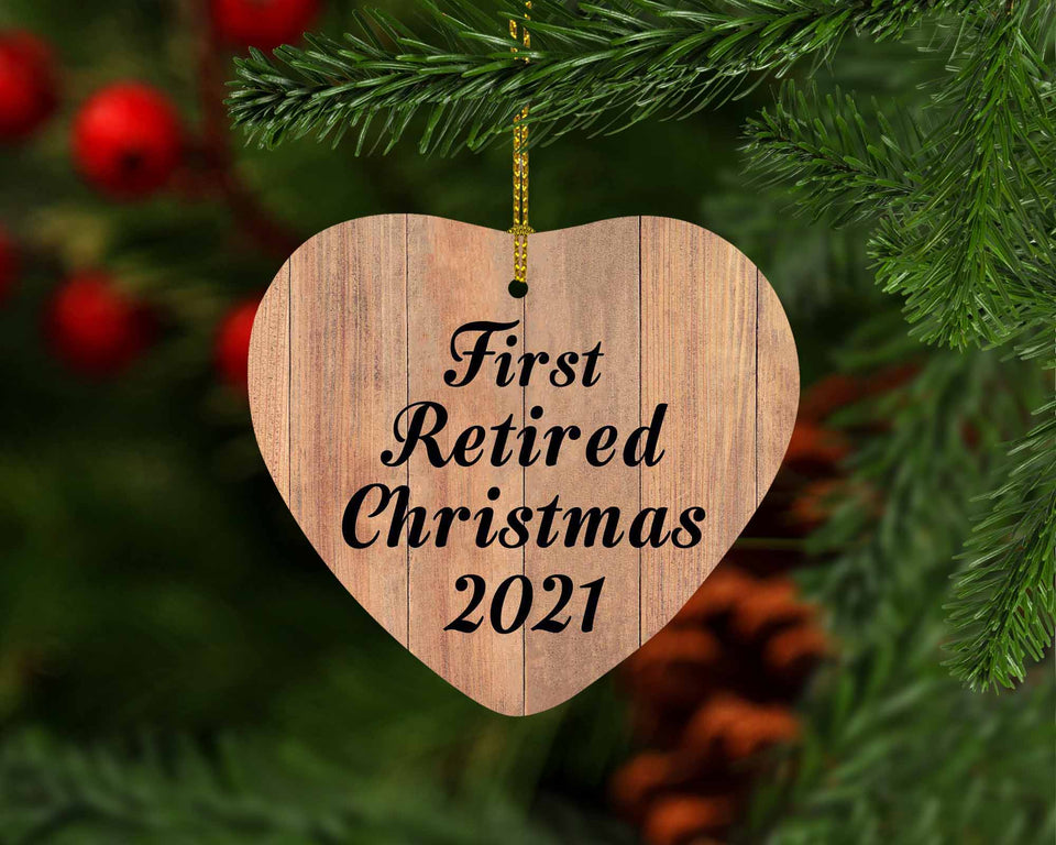 First Retired Christmas 2021 - Heart Ornament C