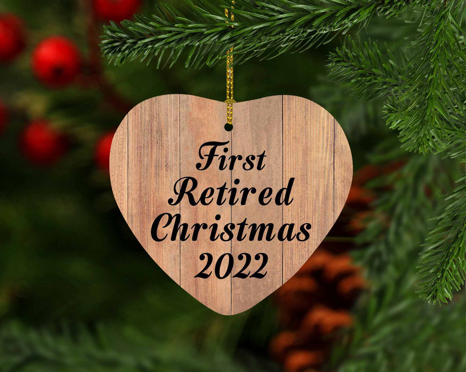 First Retired Christmas 2022 - Heart Ornament C