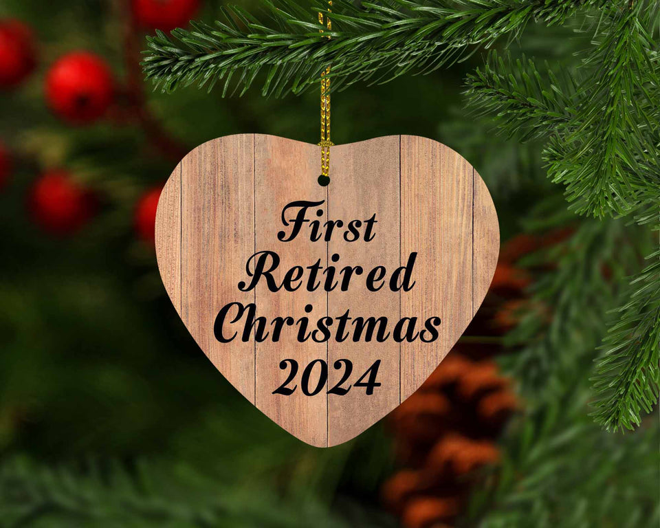 First Retired Christmas 2024 - Heart Ornament C