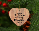 First Christmas With My Colleague 2023 - Heart Ornament C