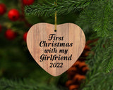 First Christmas With My Girlfriend 2022 - Heart Ornament C