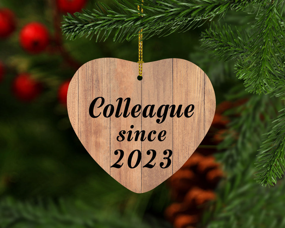 Colleague Since 2023 - Heart Ornament C
