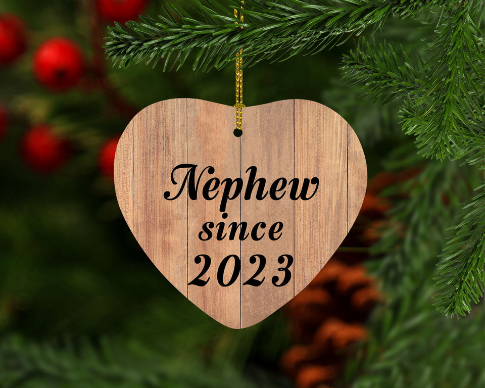 Nephew Since 2023 - Heart Ornament C
