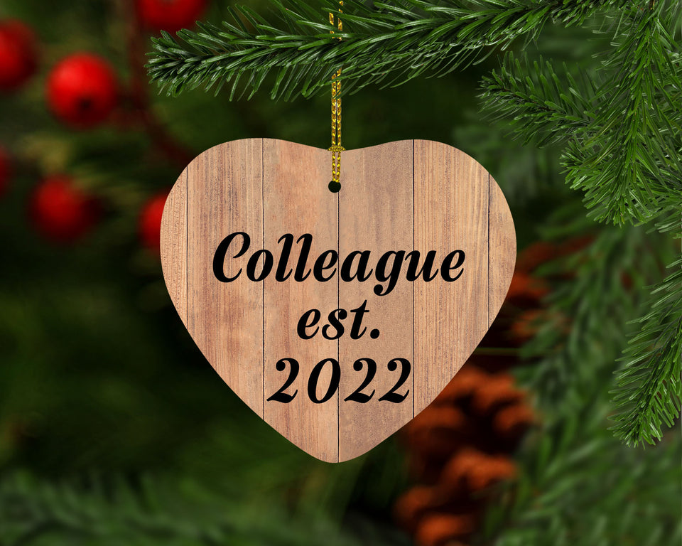 Colleague Established EST. 2022 - Heart Ornament C