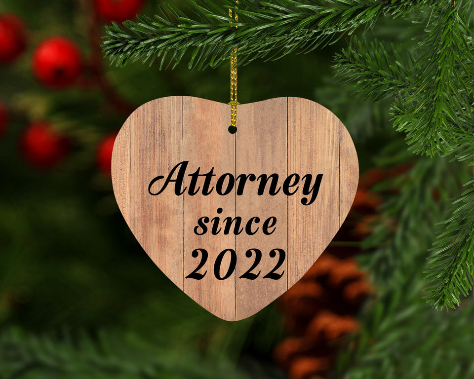 Attorney Since 2022 - Heart Ornament C