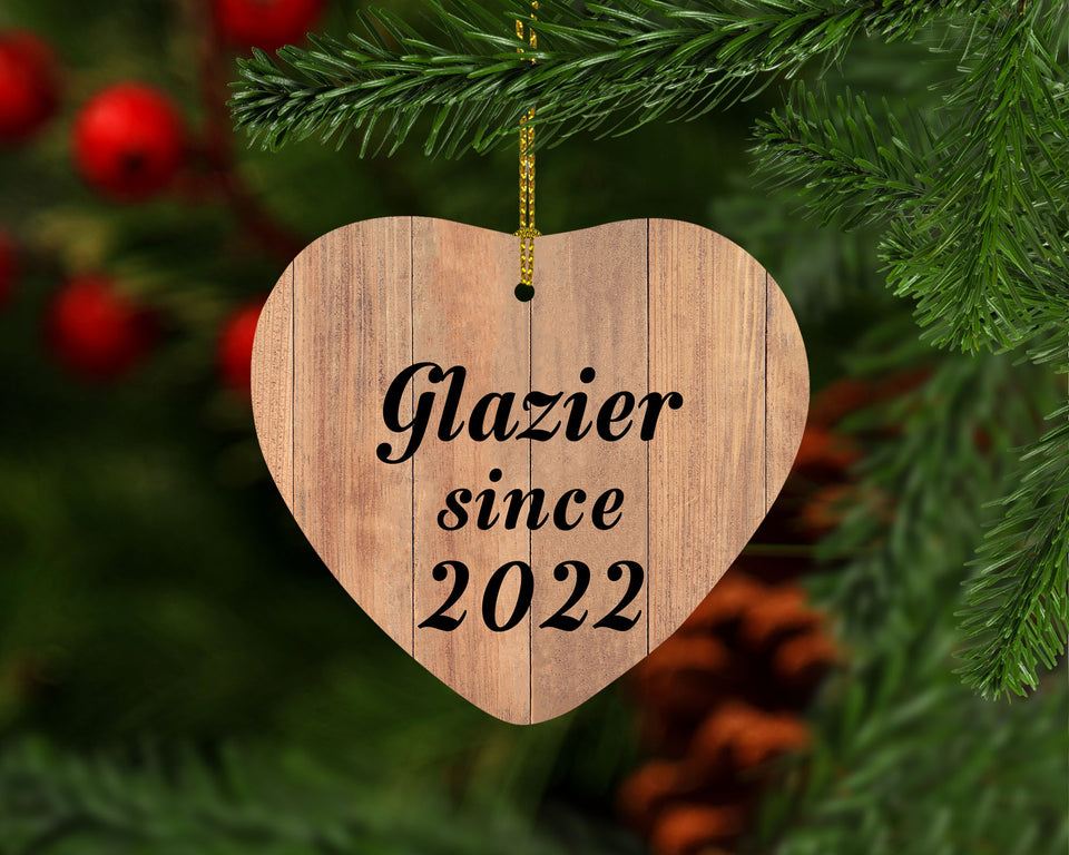 Glazier Since 2022 - Heart Ornament C