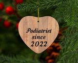 Podiatrist Since 2022 - Heart Ornament C