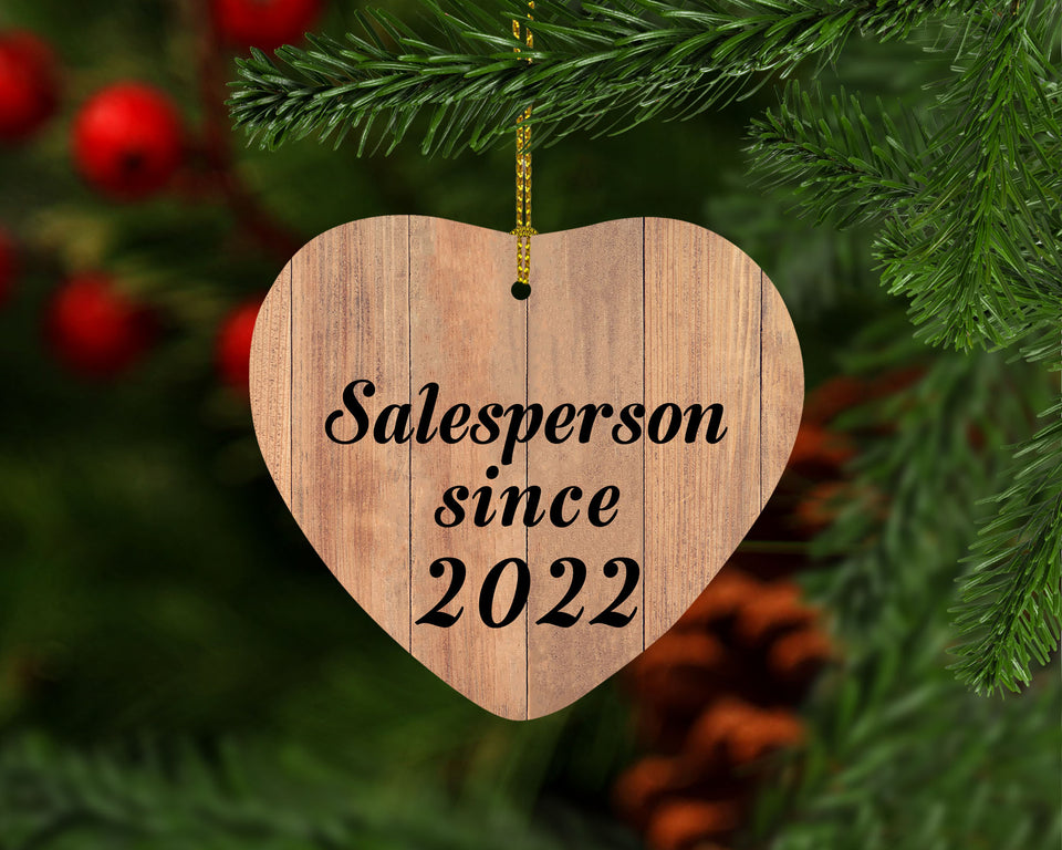 Salesperson Since 2022 - Heart Ornament C