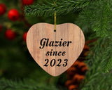 Glazier Since 2023 - Heart Ornament C