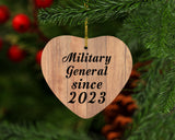 Military General Since 2023 - Heart Ornament C
