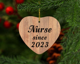 Nurse Since 2023 - Heart Ornament C