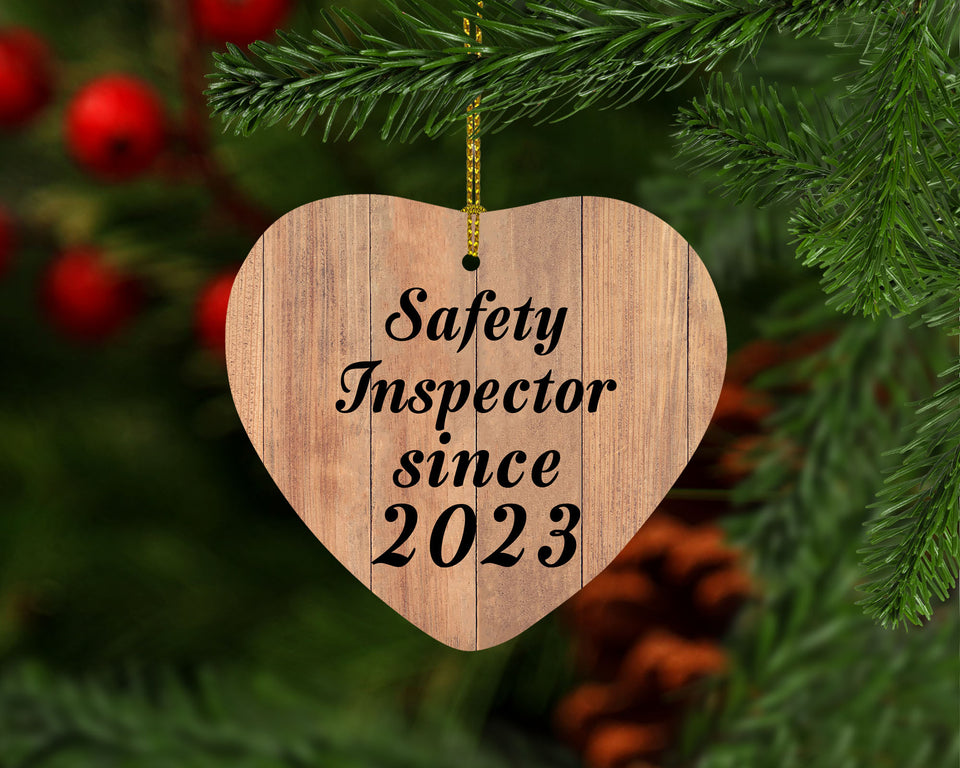 Safety Inspector Since 2023 - Heart Ornament C