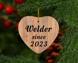 Welder Since 2023 - Heart Ornament C