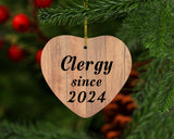 Clergy Since 2024 - Heart Ornament C