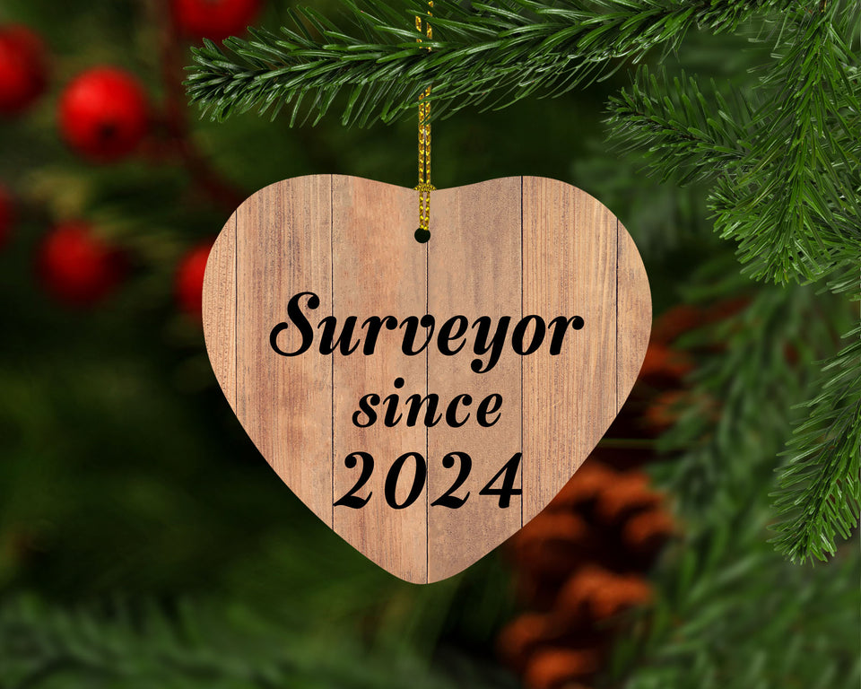 Surveyor Since 2024 - Heart Ornament C