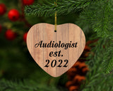 Audiologist Established Est. 2022 - Heart Ornament C