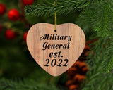 Military General Established Est. 2022 - Heart Ornament C