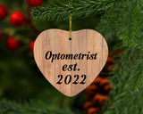 Optometrist Established Est. 2022 - Heart Ornament C