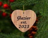 Glazier Established Est. 2023 - Heart Ornament C