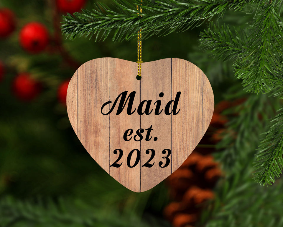 Maid Established Est. 2023 - Heart Ornament C