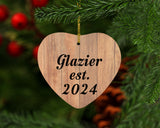Glazier Established Est. 2024 - Heart Ornament C