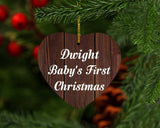 Dwight Baby's First Christmas - Heart Ornament D