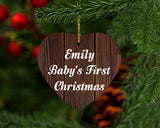 Emily Baby's First Christmas - Heart Ornament D