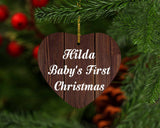 Hilda Baby's First Christmas - Heart Ornament D