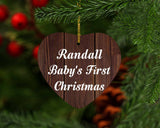 Randall Baby's First Christmas - Heart Ornament D