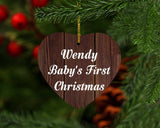 Wendy Baby's First Christmas - Heart Ornament D