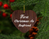 First Christmas As Boyfriend - Heart Ornament D