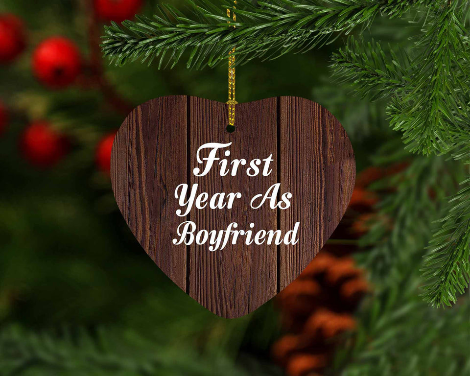 First Year As Boyfriend - Heart Ornament D