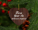 First Year As Girlfriend & Boyfriend - Heart Ornament D