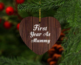 First Year As Mummy - Heart Ornament D
