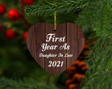 First Year As Daughter In Law 2021 - Heart Ornament D
