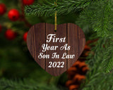 First Year As Son In Law 2022 - Heart Ornament D