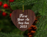 First Year As Step Son 2023 - Heart Ornament D
