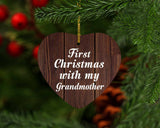 First Christmas With My Grandmother - Heart Ornament D