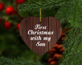 First Christmas With My Son - Heart Ornament D
