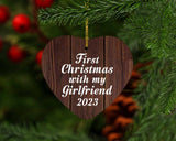 First Christmas With My Girlfriend 2023 - Heart Ornament D