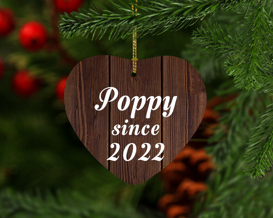 Poppy Since 2022 - Heart Ornament D