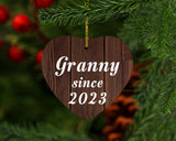 Granny Since 2023 - Heart Ornament D