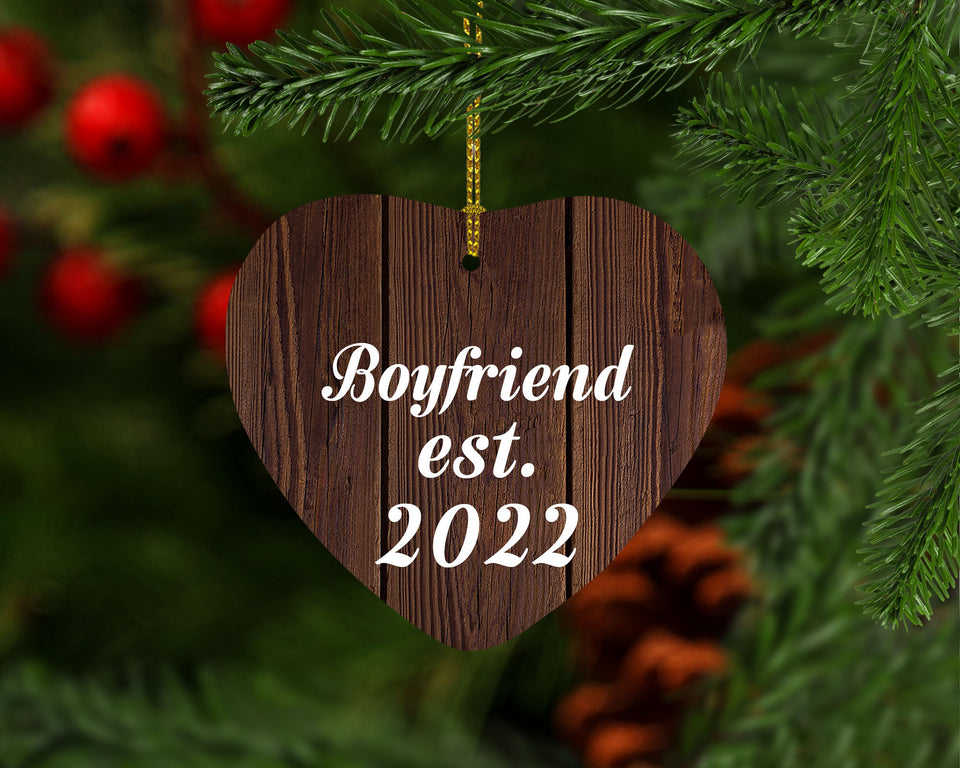 Boyfriend Established EST. 2022 - Heart Ornament D