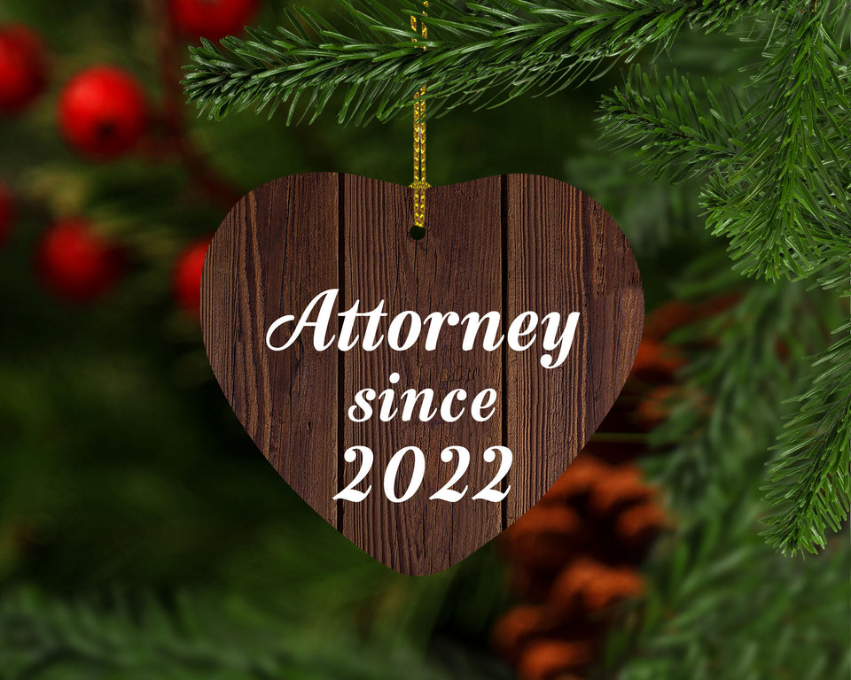 Attorney Since 2022 - Heart Ornament D