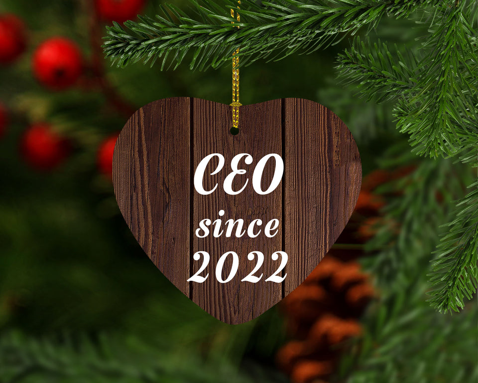 CEO Since 2022 - Heart Ornament D