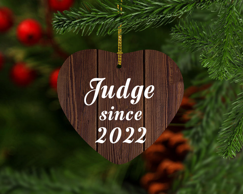 Judge Since 2022 - Heart Ornament D